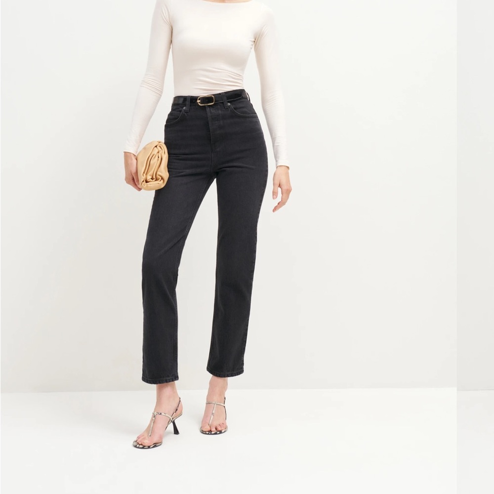 Reformation Cynthia High Rise Straight Jeans